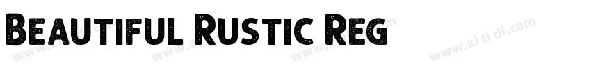 Beautiful Rustic Reg字体转换